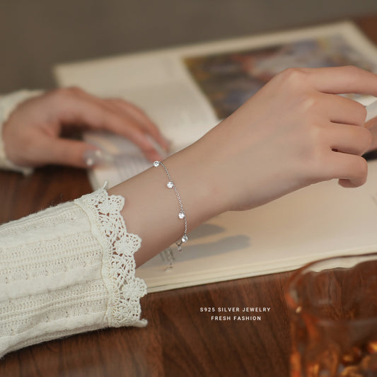 Bracelets simples et frais de luxe en Zircon pour femmes