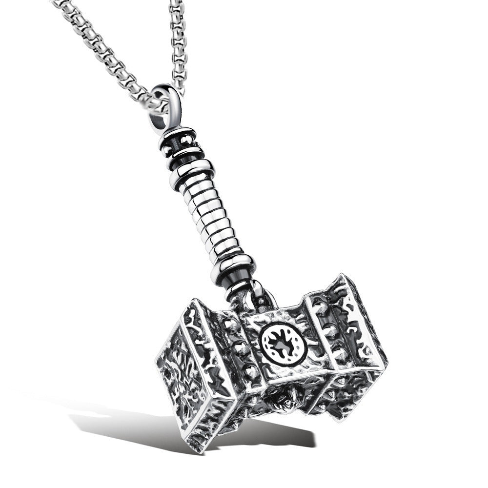 Men's Fashion Retro Domineering Tiger Head Personalized Hip Hop Simple Necklace