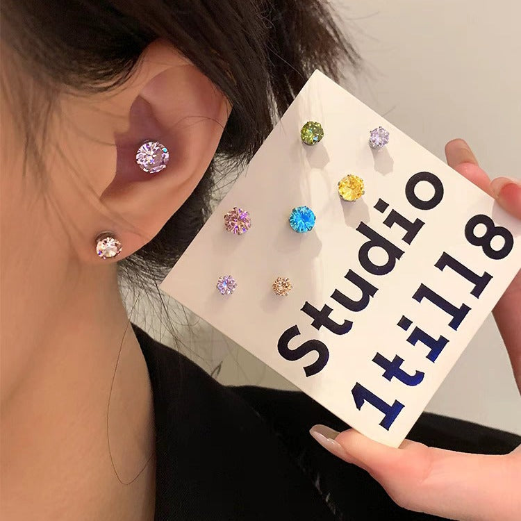 Women's No Bone Pin Zircon Titanium Steel High-grade Light Luxury Ear Clip