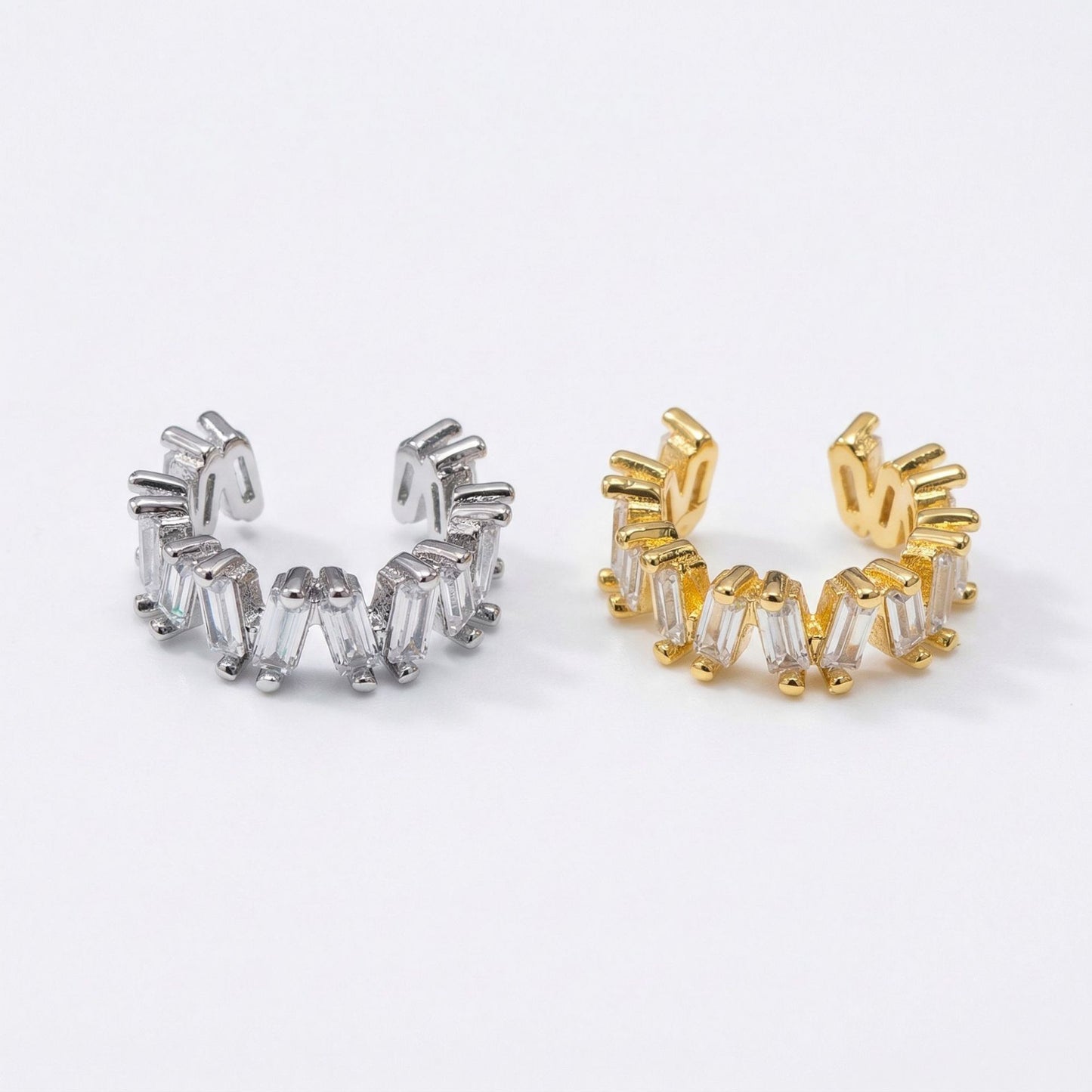 Copper Micro Inlaid Zircon Shaped Exquisite Versatile Without Ear Clip