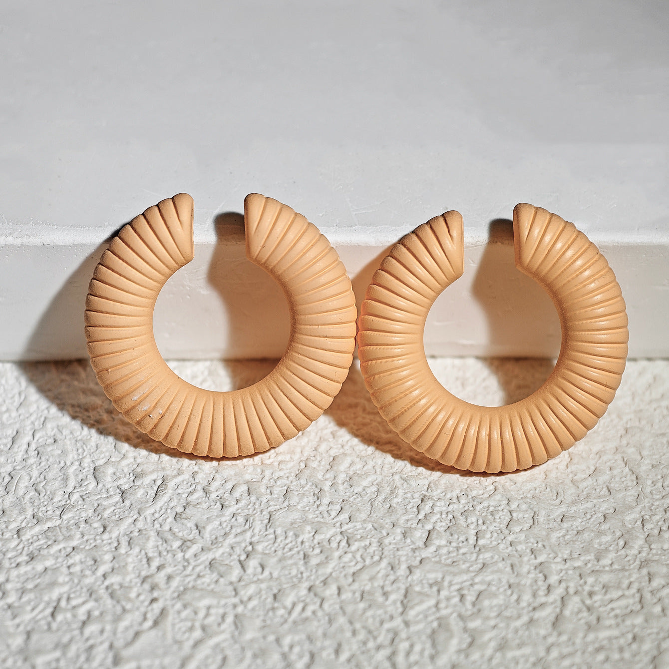 Acrylic Candy Color Matte Simple Design Ear Clip