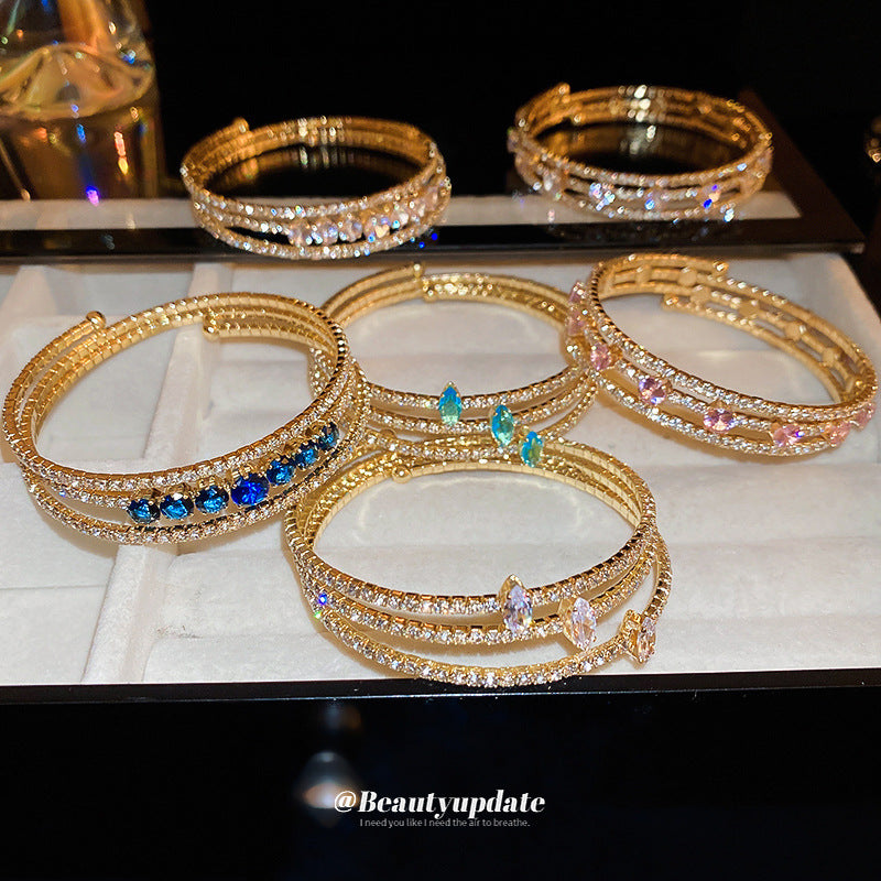 Women's Irregular Fashion Design Light Luxury High-grade Bracelets