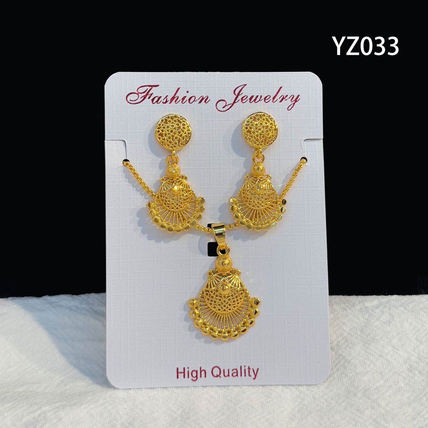 Love Heart Flowers Ear Medium Suit Pendants