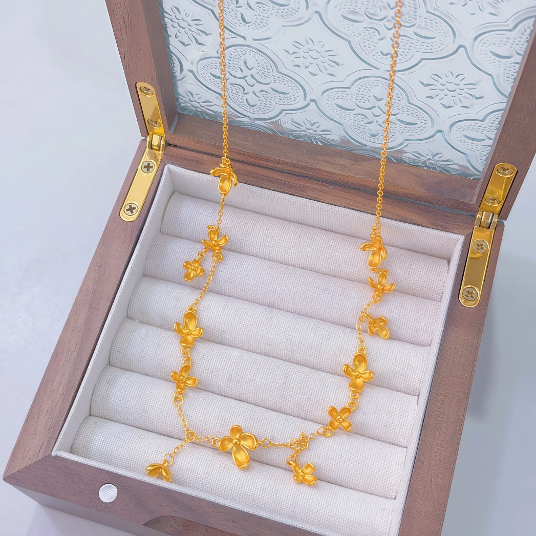Ginkgo Leaf Variety Retro Affordable Luxury Fashion Design Necklace