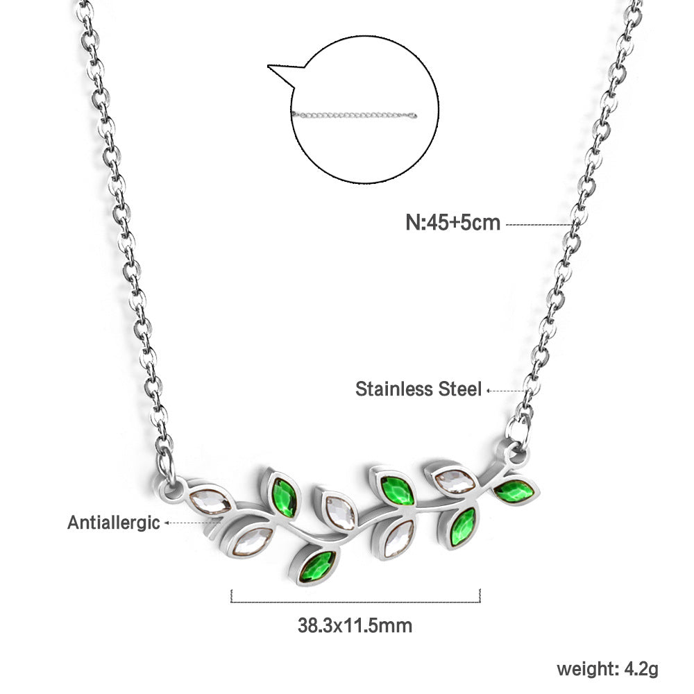 French Entry Lux Elegant Clavicle Chain Necklace