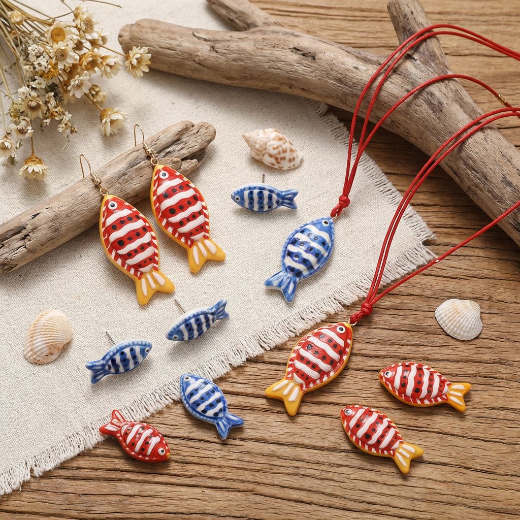 Tropical Fish Combination Ladies Cute Color Necklace