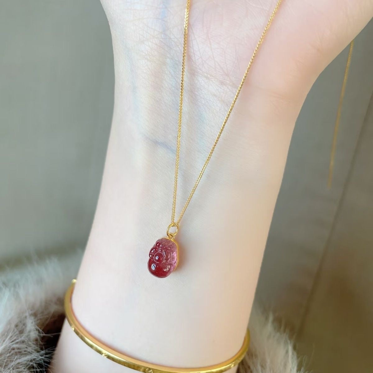 Chinese Style Gourd National Niche Light Luxury High-grade Sweet Gentle Necklaces