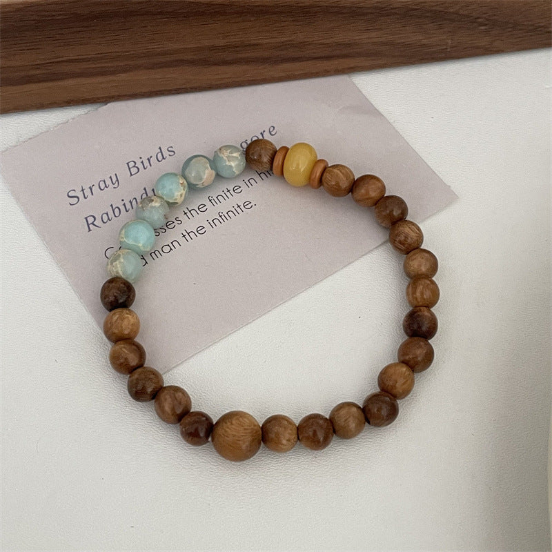 Style Ebony Natural Stone Niche Beaded Bracelets