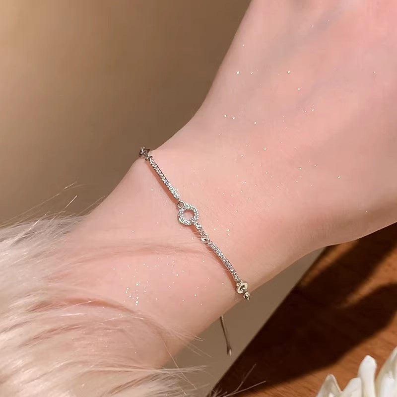 Korean Style Elegant High Sense Micro Inlaid Zircon Female Exquisite Bracelet