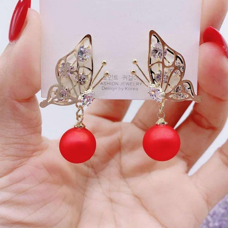 Women's Fashionable Elegant Cat Eye Rhombus Slimming Earrings