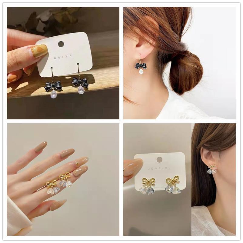 Women's Light Luxury Elegant Elegance Retro Bow Earrings