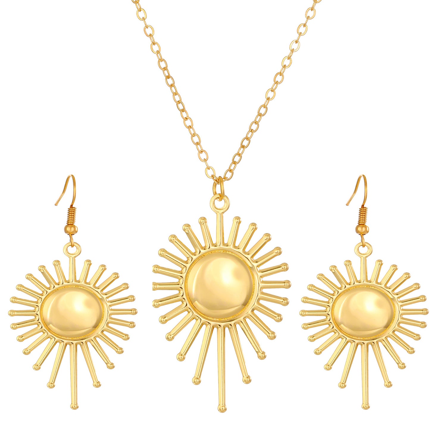 Sun Female Blue Eyes Devil Eye Jewelry Set