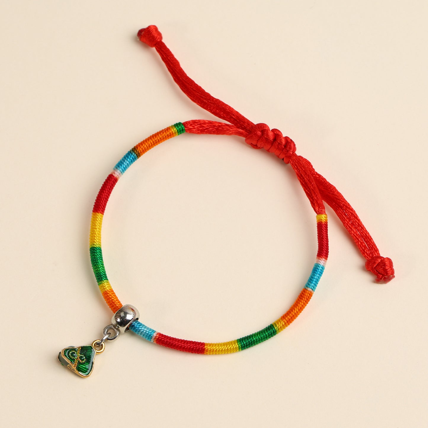 Children's Colorful Braided Rope Alloy Small Dragon Boat Festival Hand-woven Bracelets