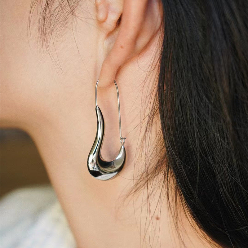 Women's Fashion Dance Shoe Long Boots Style Earrings
