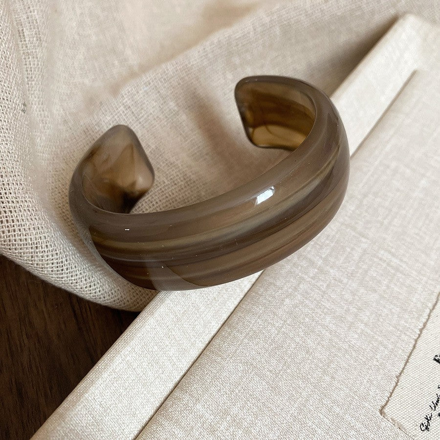 Irregular Resin Mori Style Simple Commute Light Bracelets