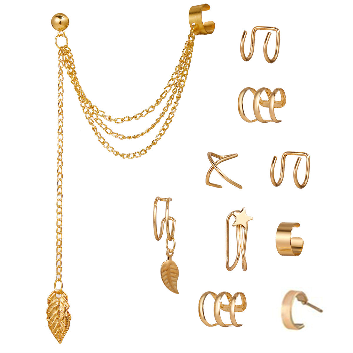 Women's Simple Fashion Elegant Earless Beautiful Circle Ear Clip