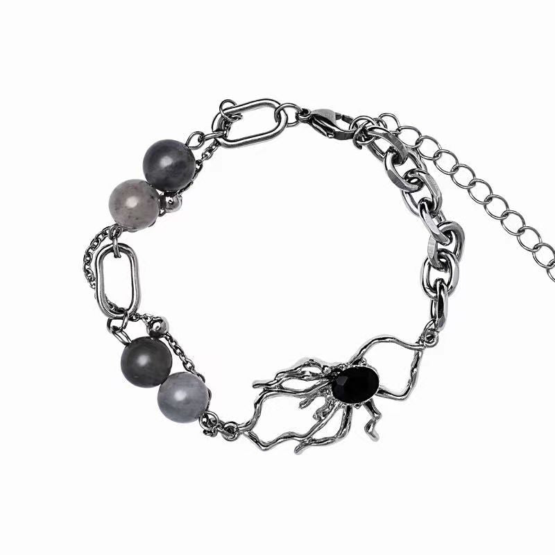 Dark Spider Beaded Stitching High Street Niche Design Hip Bracelets