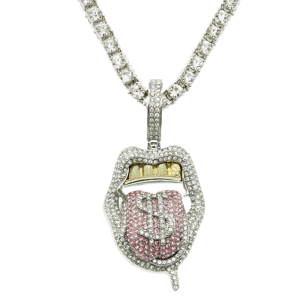 Hop Rap Decoration Full Diamond Three-dimensional Necklaces