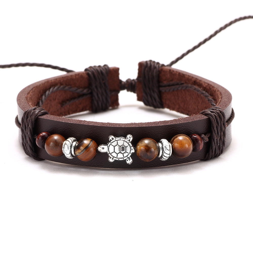 Fashion Popular Ornament Retro Easy Matching Cattle Leather Personality Bracelets