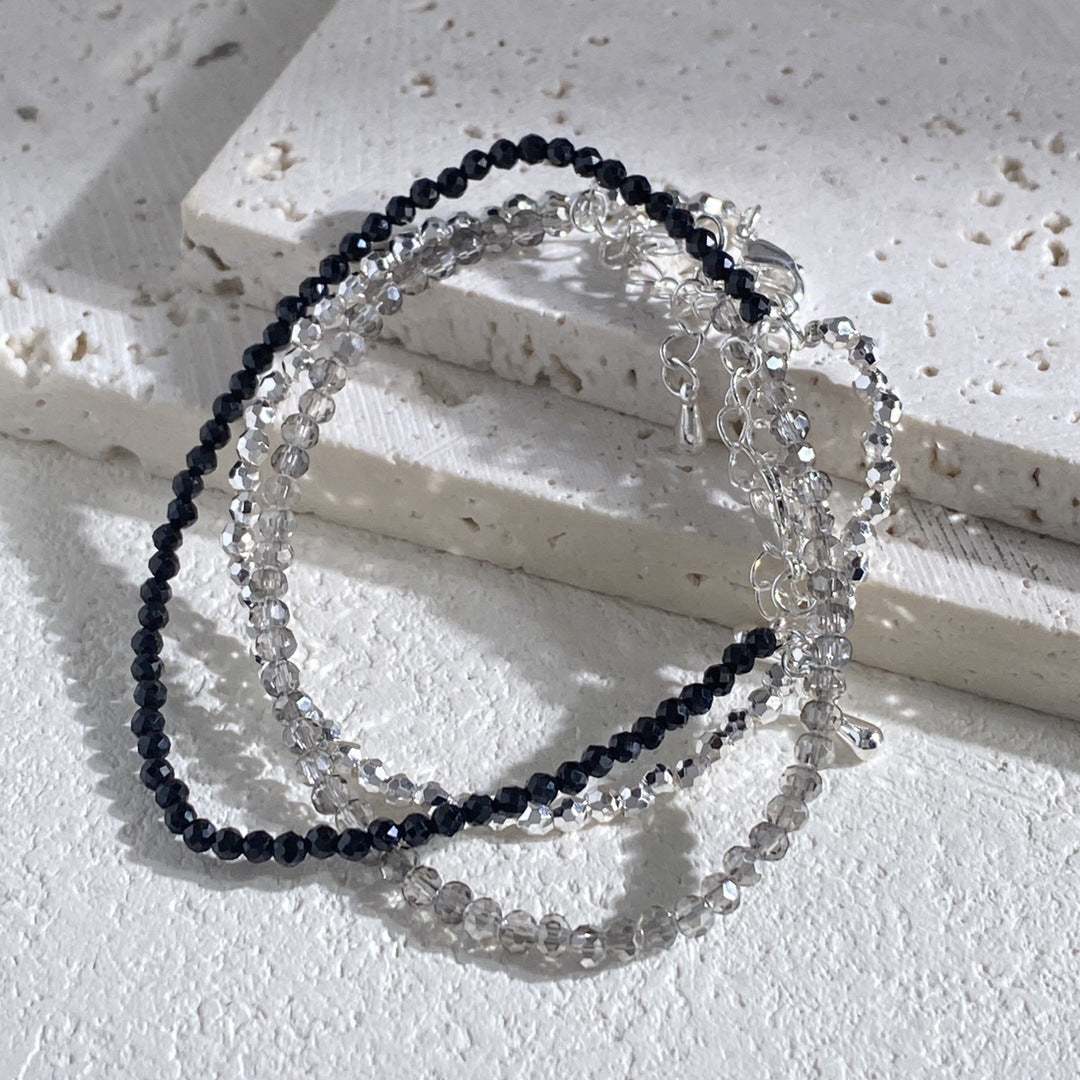 Ingenious Beaded Crystal Sier Fashion Minimalist Style Graceful Exquisite Street Bracelets