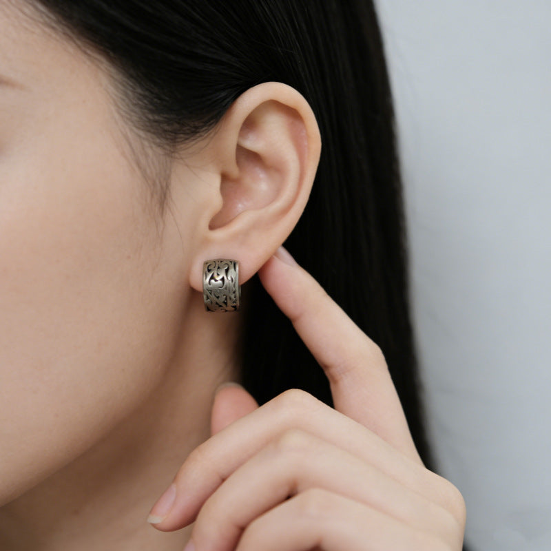 Women's Hollow Cloud Ear Clip Thai Sier Earrings