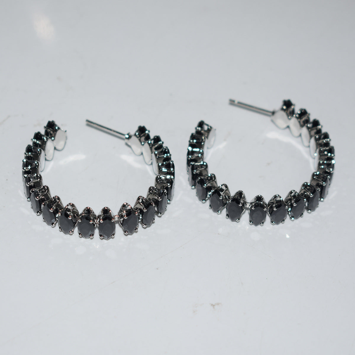 Women's Luxury Zircon Collar Ear Three-piece Horse Eye Fashion Jewelry Set