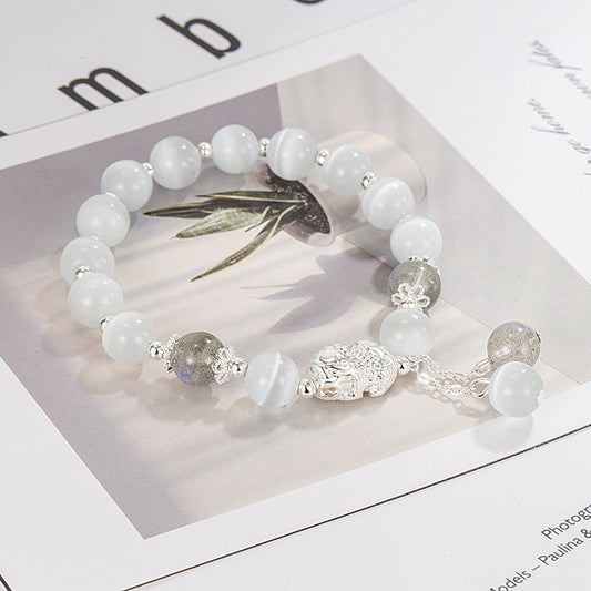 Bracelets cadeaux féminins de personnalité de tempérament d'opale de pierre de lune