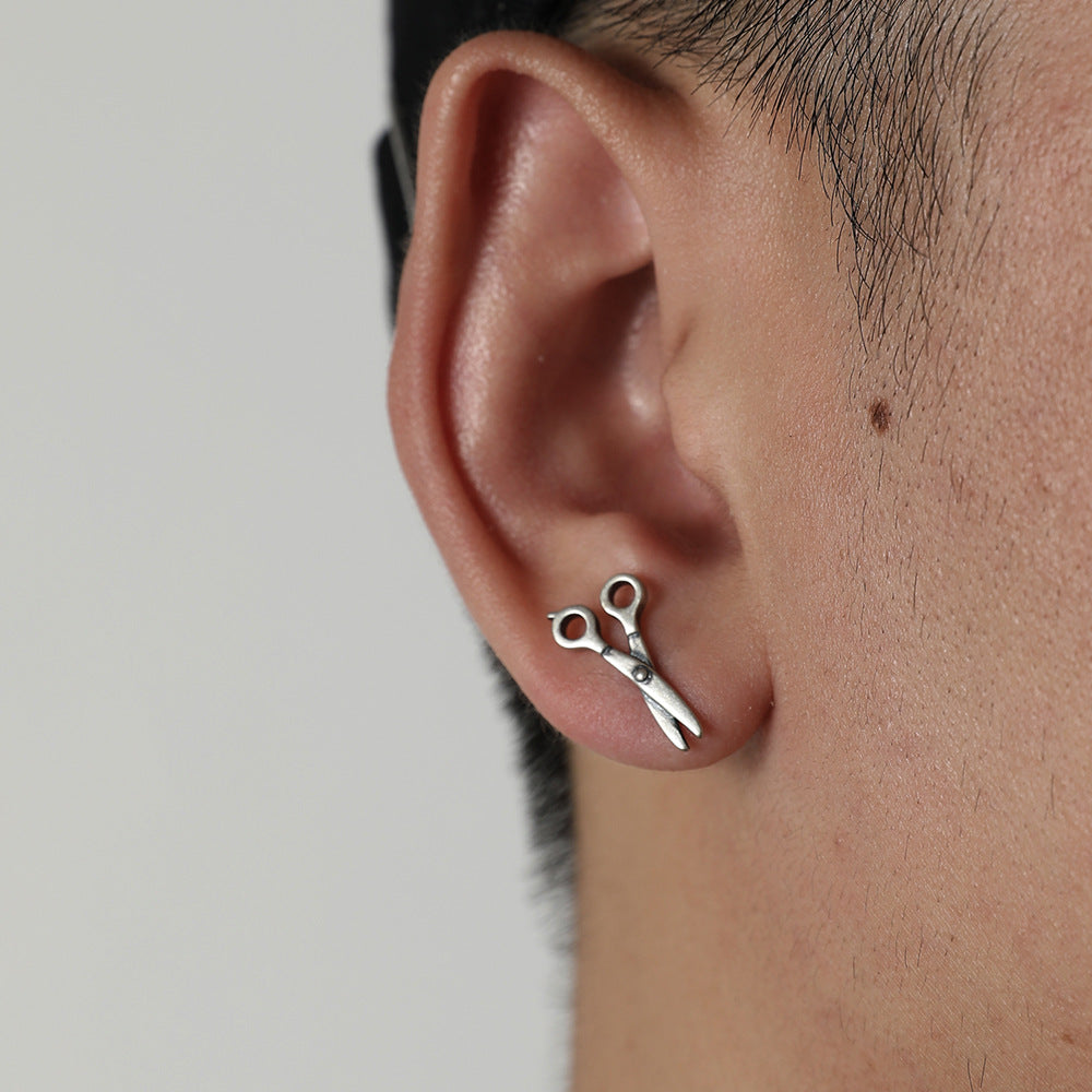 Herren-Ohr-Punk-Eardrop-Retro-Clip-Design-Ohrringe