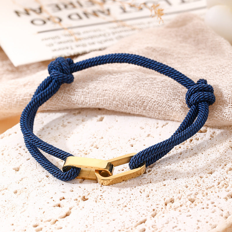 Vachette Clasp Adjustable Stainless Carrying Strap Bracelets