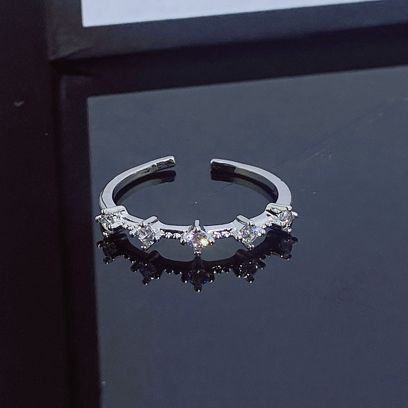 Simple Design Fashion Small Open Female Personalized Cold Style Rings