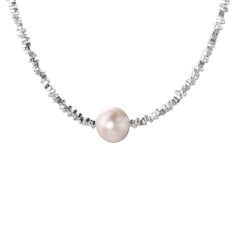 Women's Pearl Sterling Simple And Light Luxury Necklaces