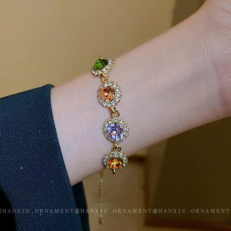 Bracelets ronds colorés à motif géométrique de haute qualité pour femmes