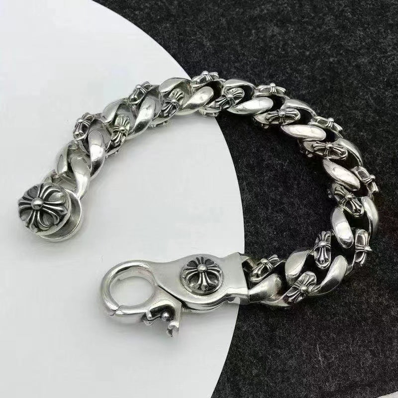 Women's & Men's & Crocus Boat Anchor Crusader Flower Bracelets