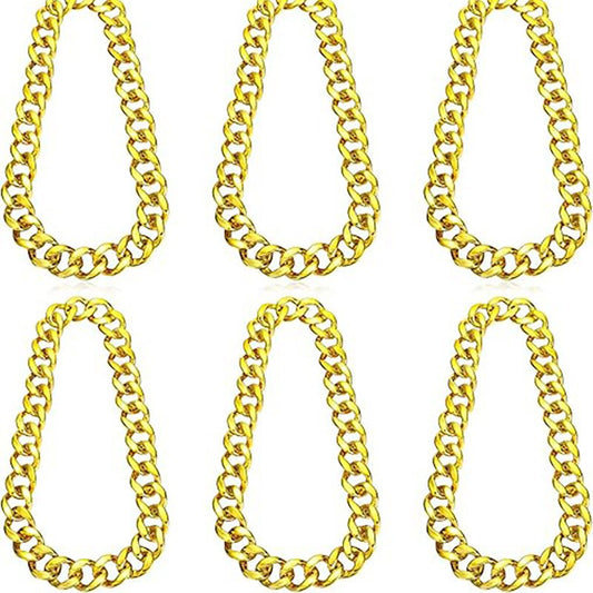 Gold Chain Big Exaggerated Super Thick Plastic Live Performance Necklaces