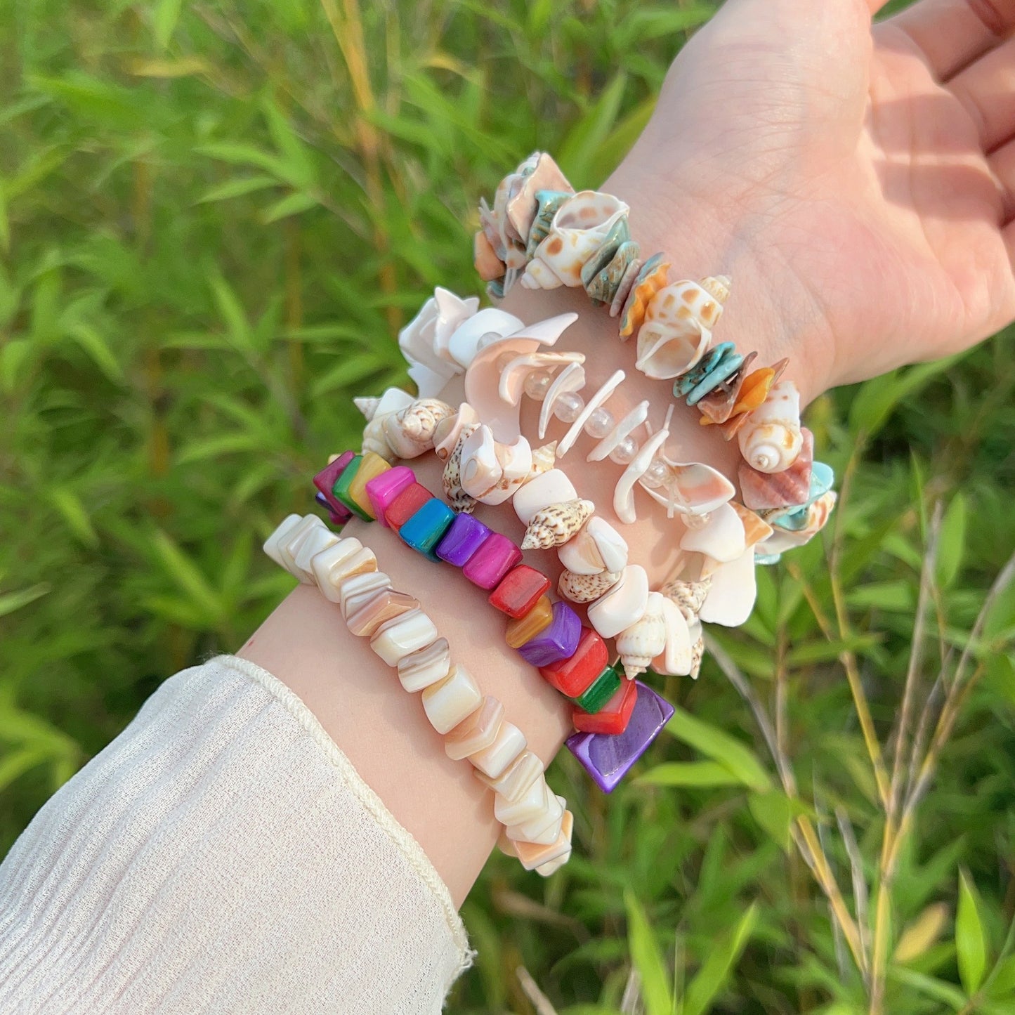 Conch Design Twin Fritillary Crafts National Bracelets