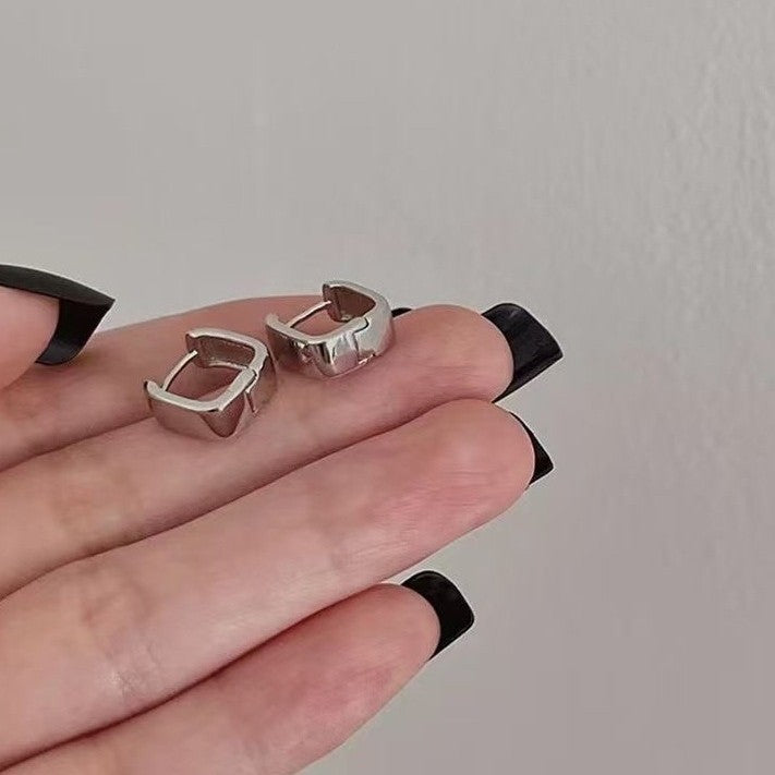 Square Ear Clip Personalized Cold Style Temperament Design Rings