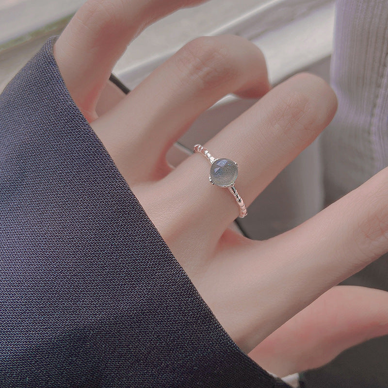 Female Opening Design Sense Niche Senior Simple Ring