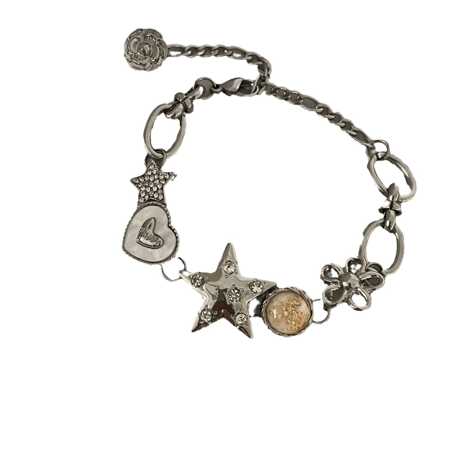 Chaîne étoile et bracelets de conception quotidienne d'amour de fée douce et fraîche