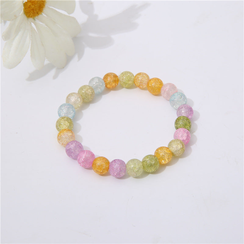 Broken Glass Beaded Female Finger Soft Beads Bracelets