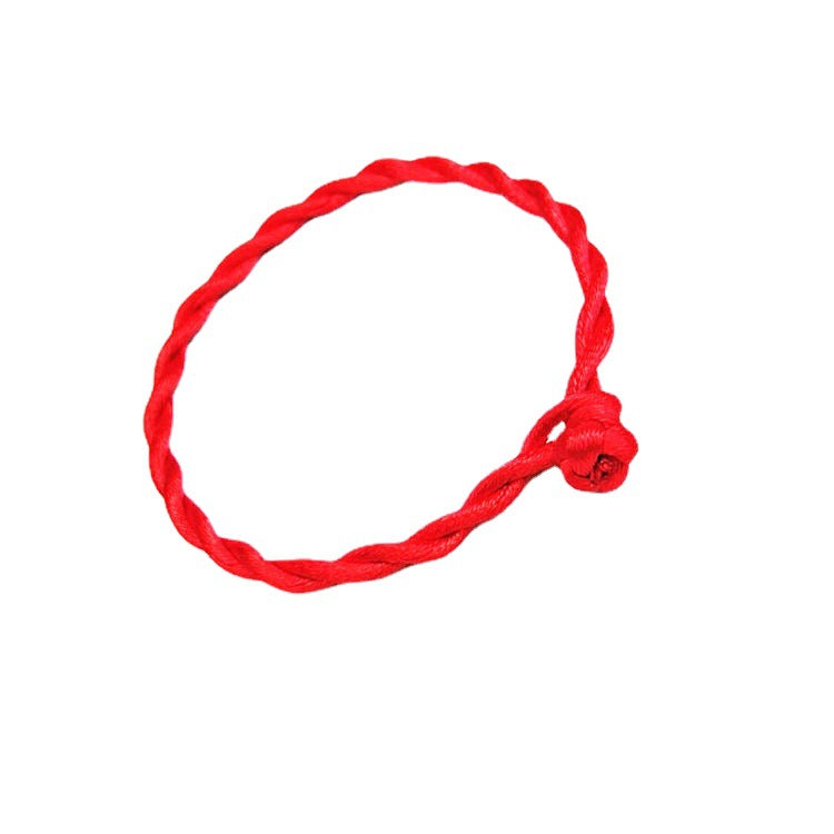 Bracelets porte-bonheur en corde rouge de Type épais pour hommes et femmes