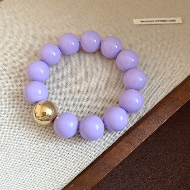 Dopamine Acrylic Beaded Sub Personality Light Luxury Bracelets