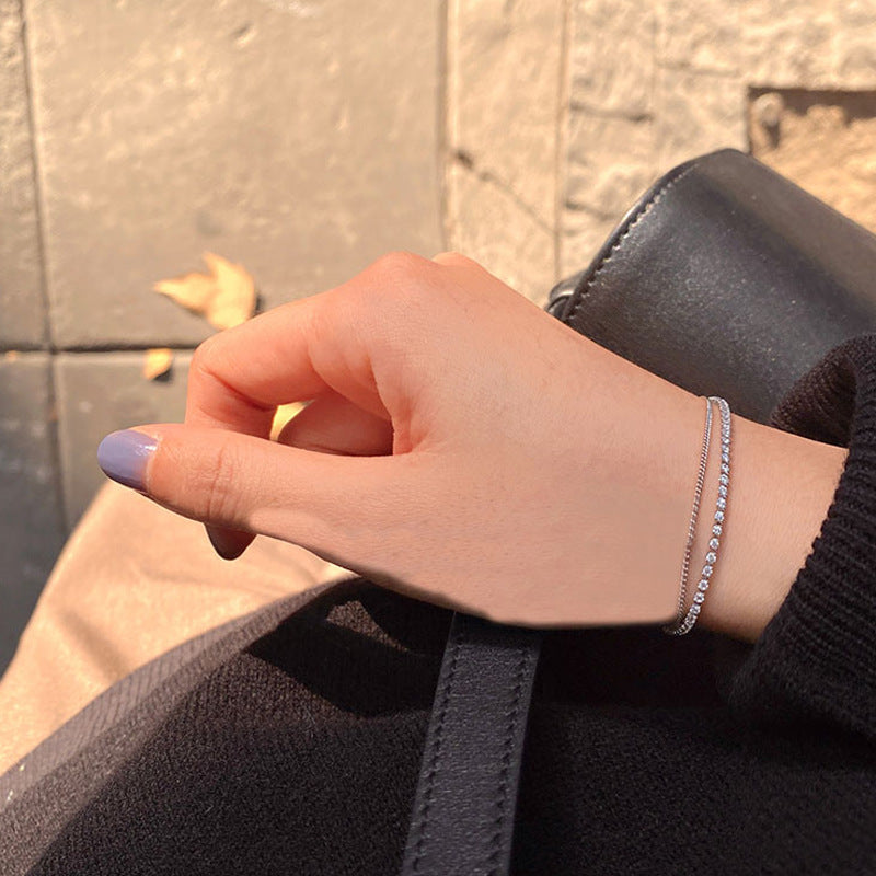 Bracelets complets de bijoux de copines de Style froid féminin simple