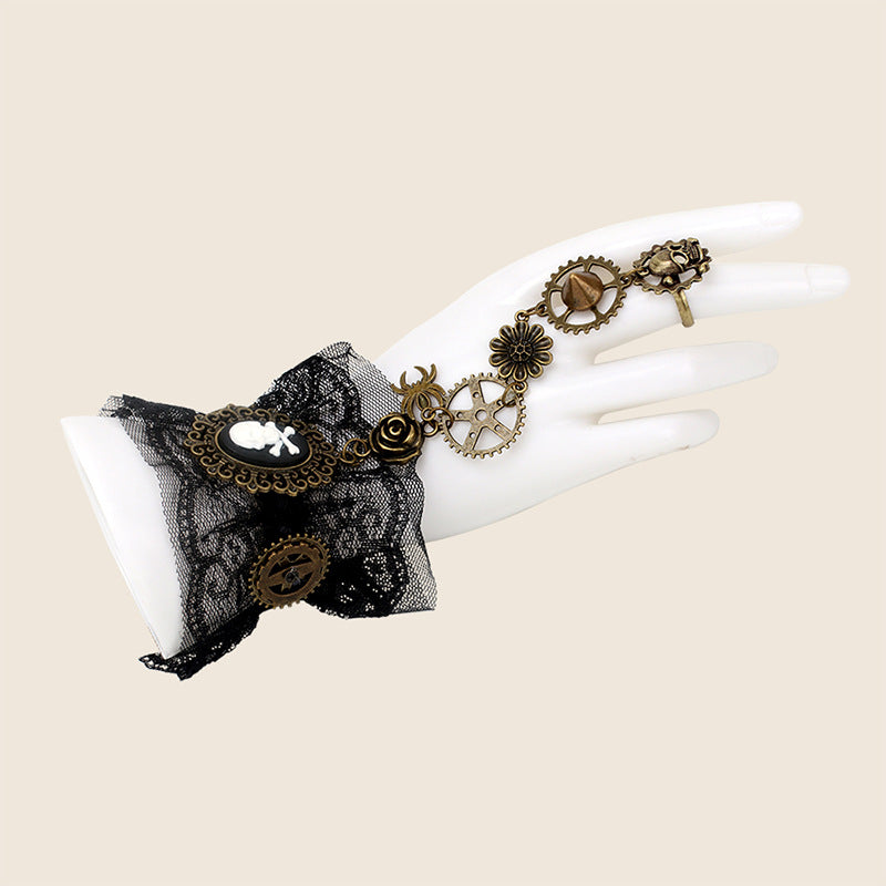 Design Exaggerated Punk Lace Trendy Vintage Bracelets