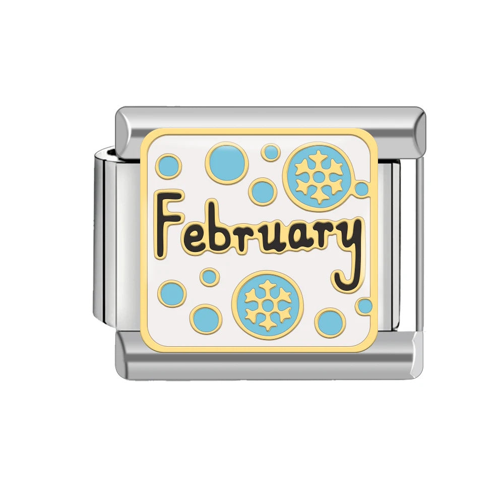 Module Stainless Steel December Festival Retail Bracelets