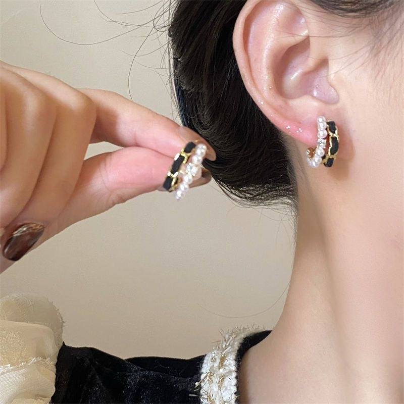Veet Pearl Light Luxury Temperament Personalized Niche Rings