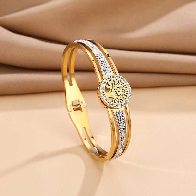 Titanium Steel Stainless Vacuum Plating Lucky Bracelets