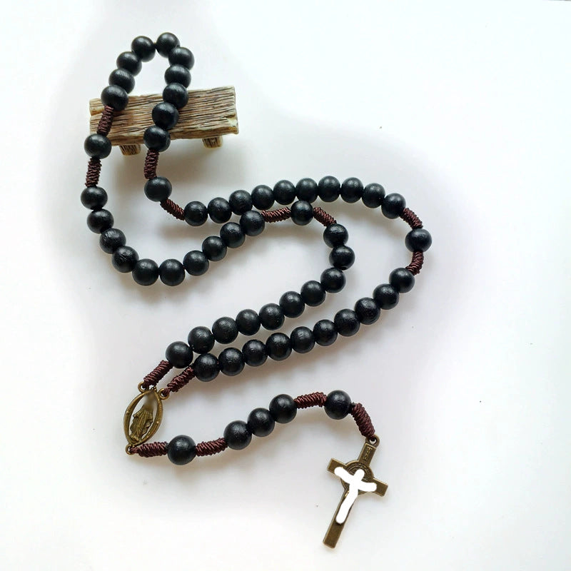 Women's & Men's Hand-woven Black Wooden Bead Beaded Trend Original Pendants