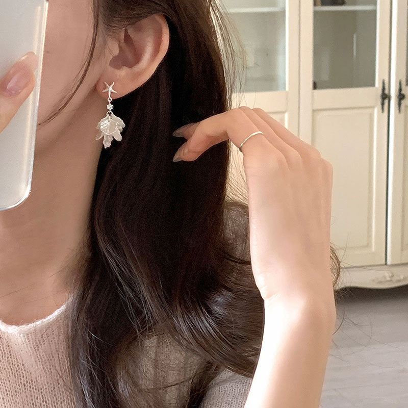 Women's Vacation Style Starfish Shell Petal Fringe For Earrings