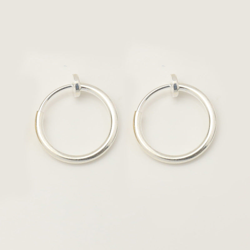 Korean Style Circle Personalized Simple Round Ear Clip