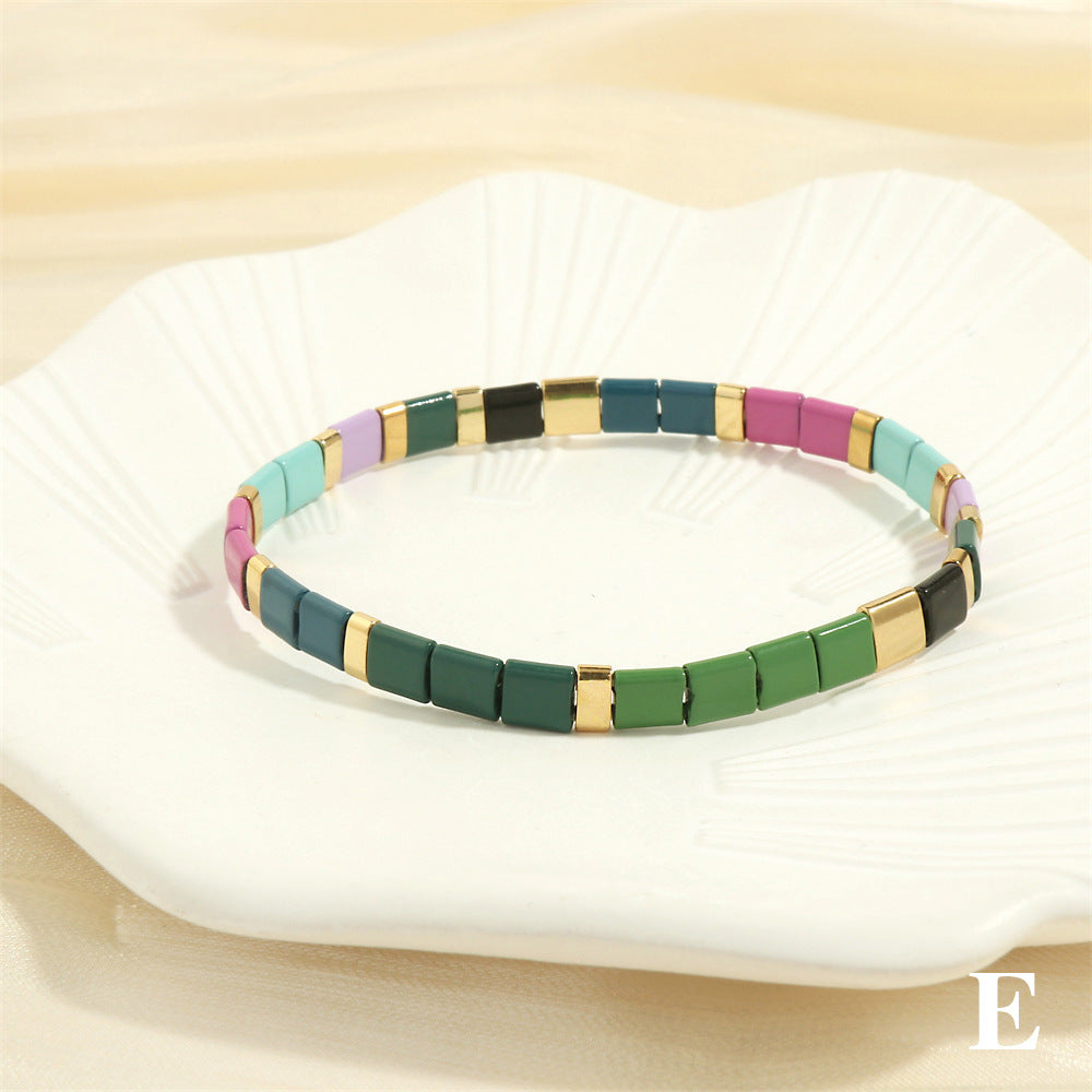 Bracelets de perles de levage Style Macaron Color Series